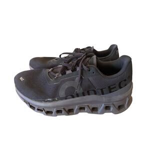 Ladies On Cloud Monster Black Running Shoes - Size 10